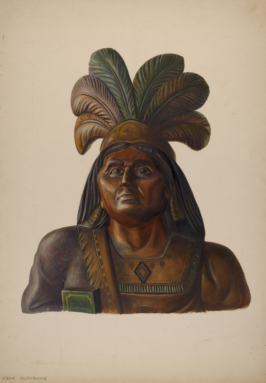 Sikarikauppa Intialainen, c. 1937. tekijältä Walter Hochstrasser