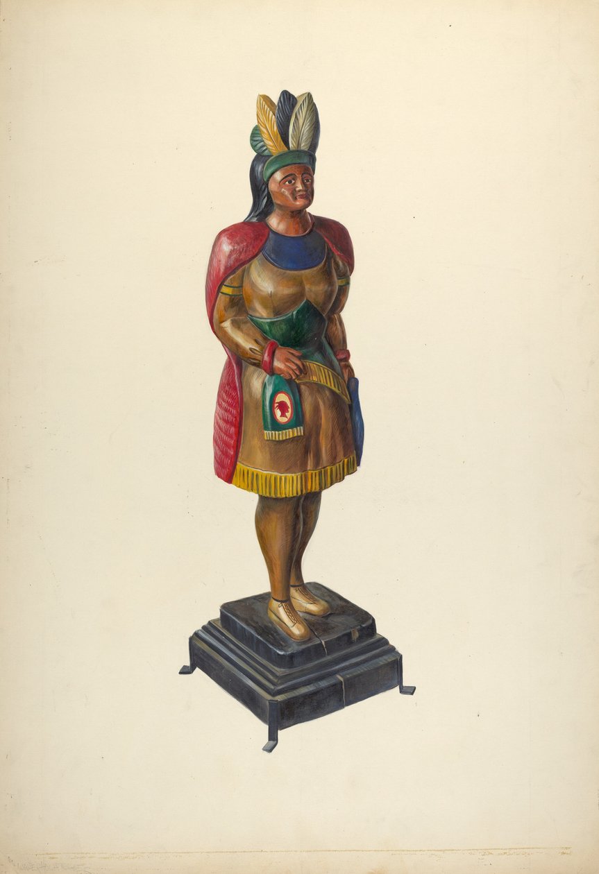Sikarikauppa Intialainen, c. 1937. tekijältä Walter Hochstrasser