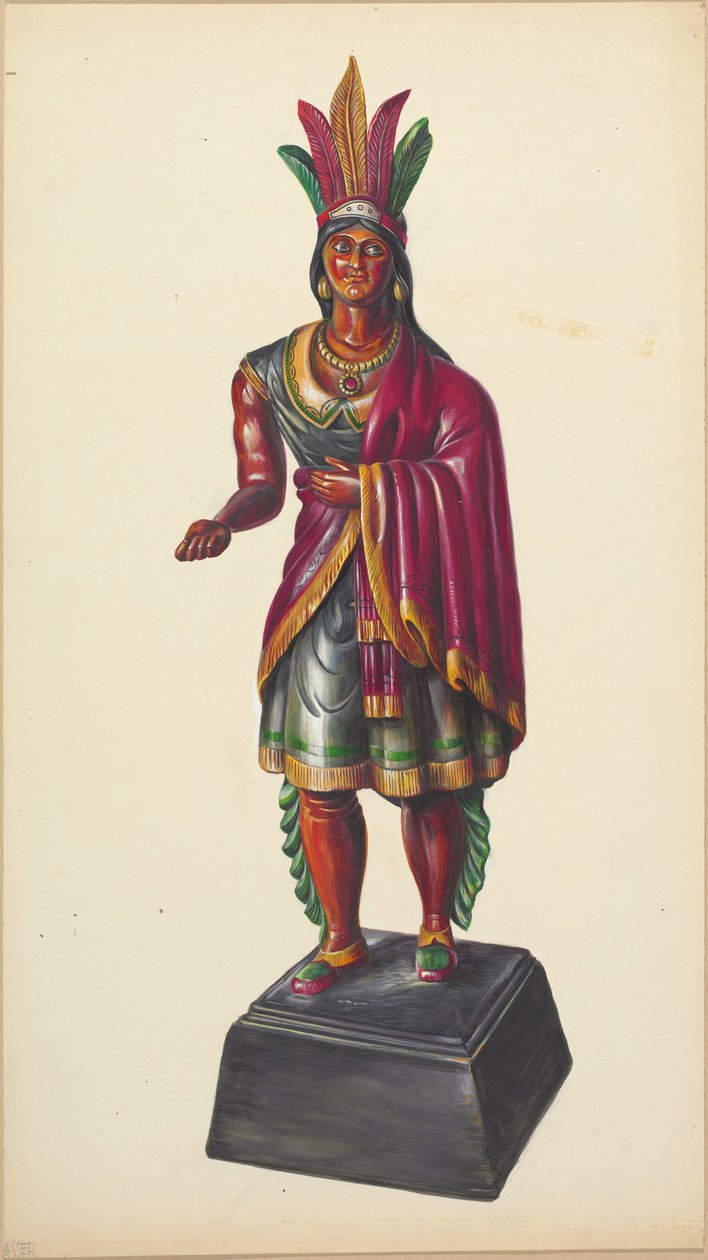 Sikarikauppa Intialainen, c. 1937. tekijältä Walter Hochstrasser
