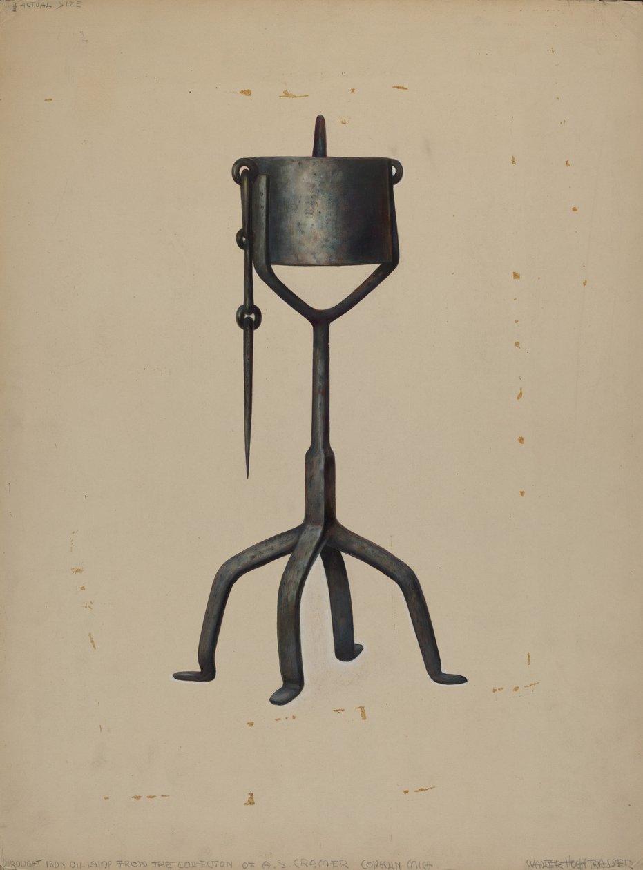 Öljylamppu, c. 1938. tekijältä Walter Hochstrasser