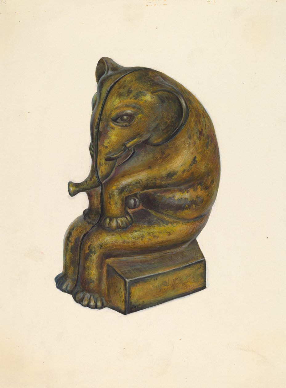 Lelupankki: Elefantti, c. 1939. tekijältä Walter Hochstrasser
