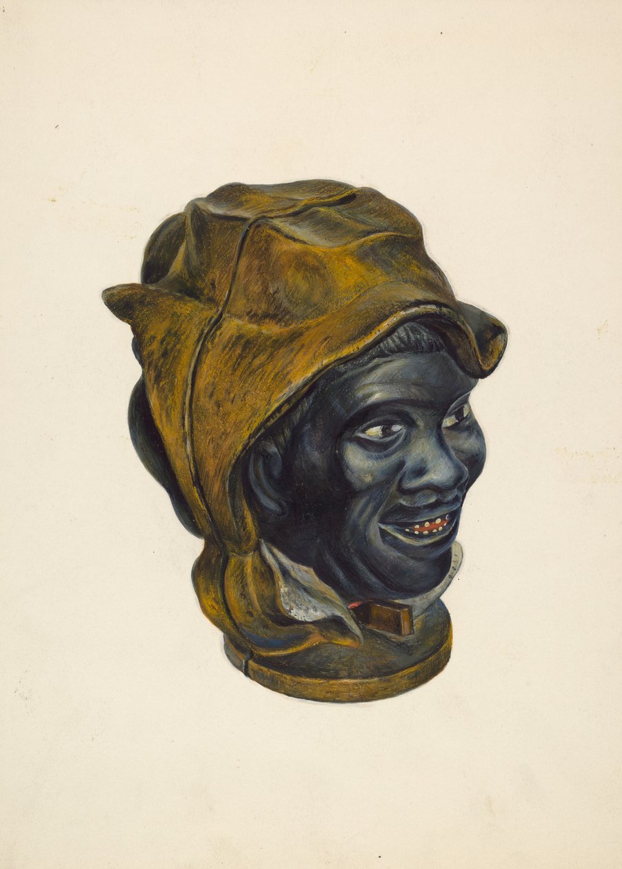 Toy Bank: Negro Boy Head, c. 1939. tekijältä Walter Hochstrasser