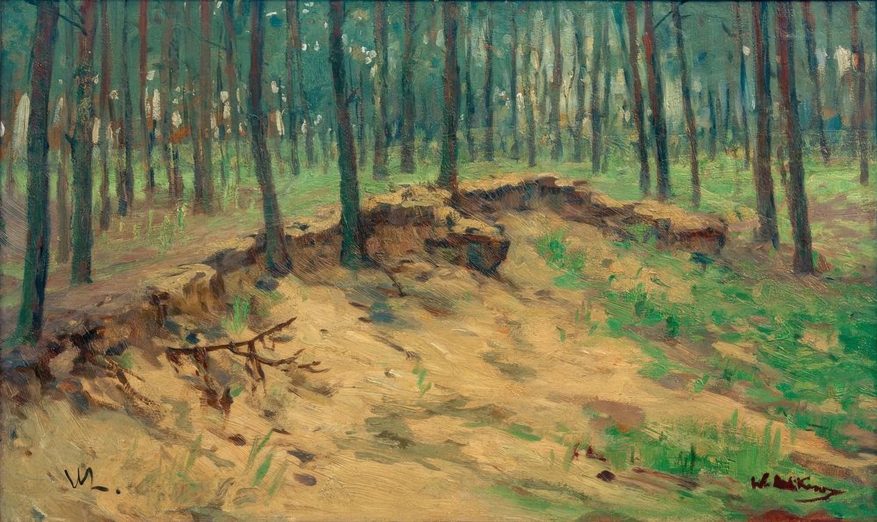 Metsäalue, jossa on hiekkakuoppa tekijältä Walter Leistikow