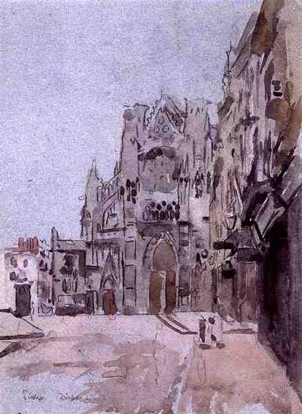 Dieppe (akvarelli paperille) tekijältä Walter Richard Sickert