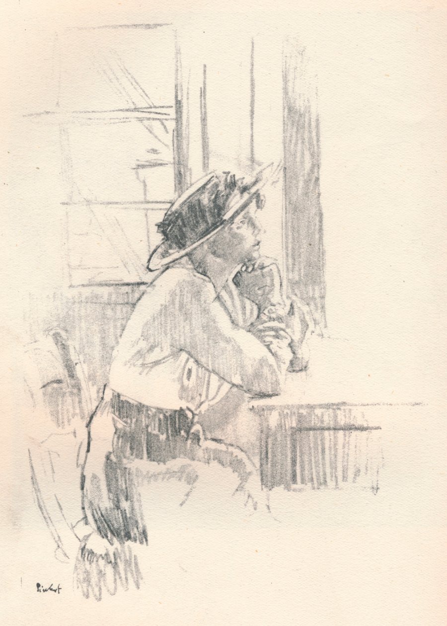 Girl Musing, 1911 1931 tekijältä Walter Richard Sickert