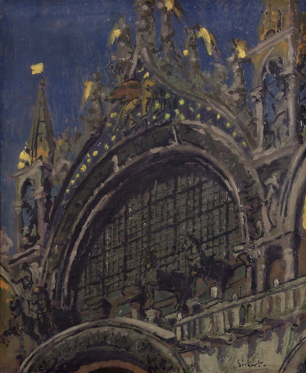 Pyhän Markuksen hevoset, Venetsia tekijältä Walter Richard Sickert