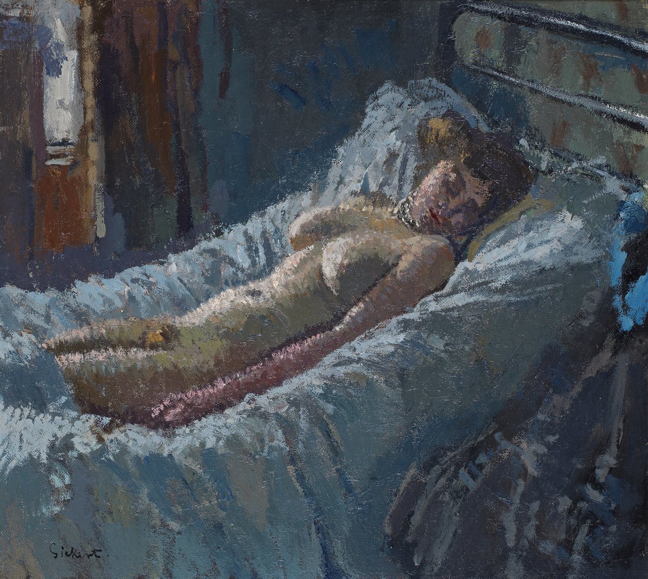 Mornington Crescent Nude, n. 1907 tekijältä Walter Richard Sickert