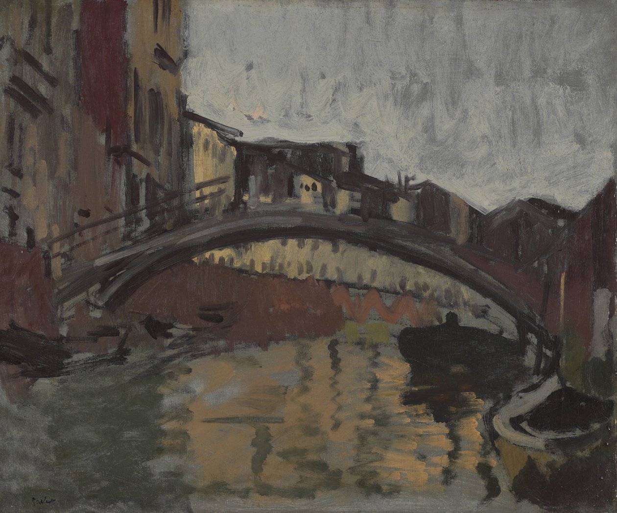 San Trovaso, Venetsia, noin 1904 tekijältä Walter Richard Sickert
