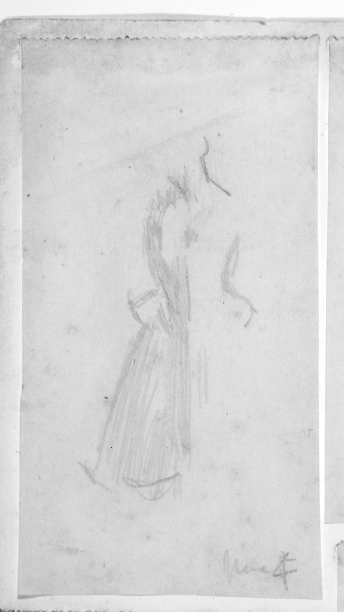 Luonnos naishahmosta tekijältä Walter Richard Sickert