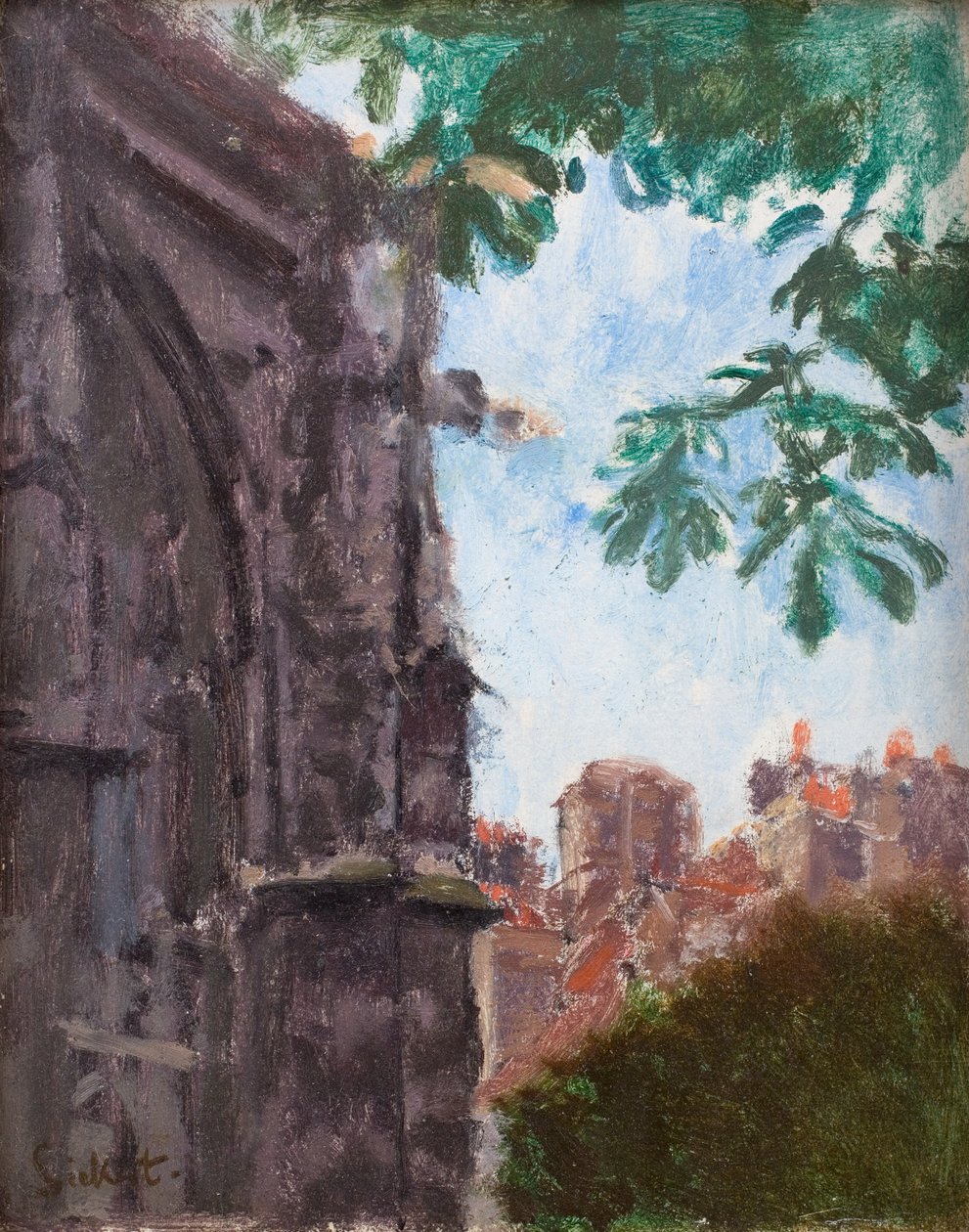 St Rémy: kirkko chevet tekijältä Walter Richard Sickert