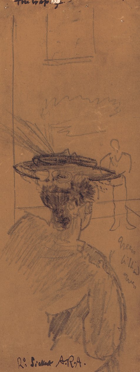 Trapetsi (lyijykynä) tekijältä Walter Richard Sickert