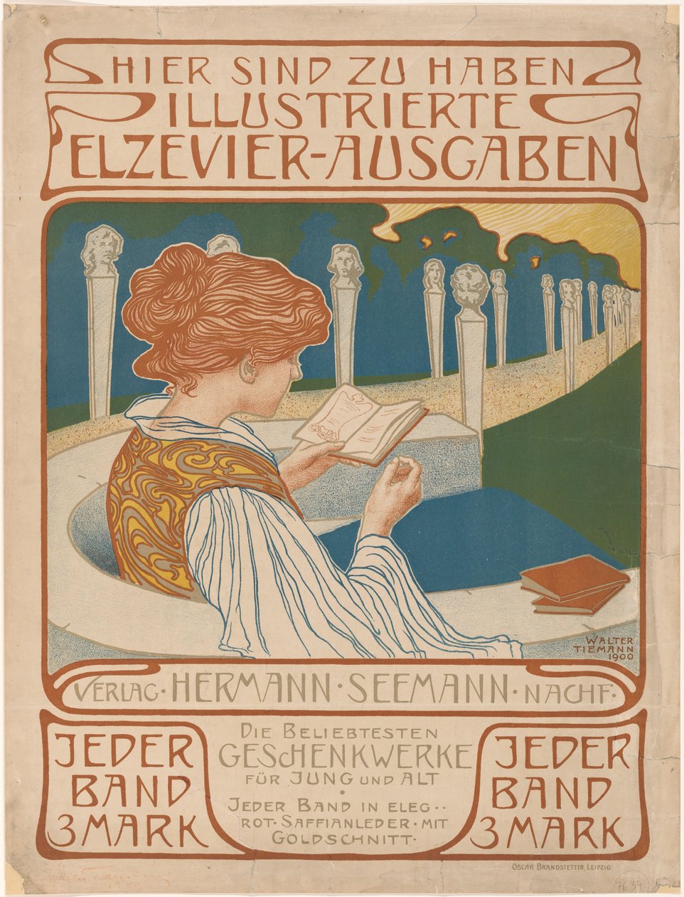 Juliste kustantaja Hermann Seemann Nachfolger tekijältä Walter Tiemann