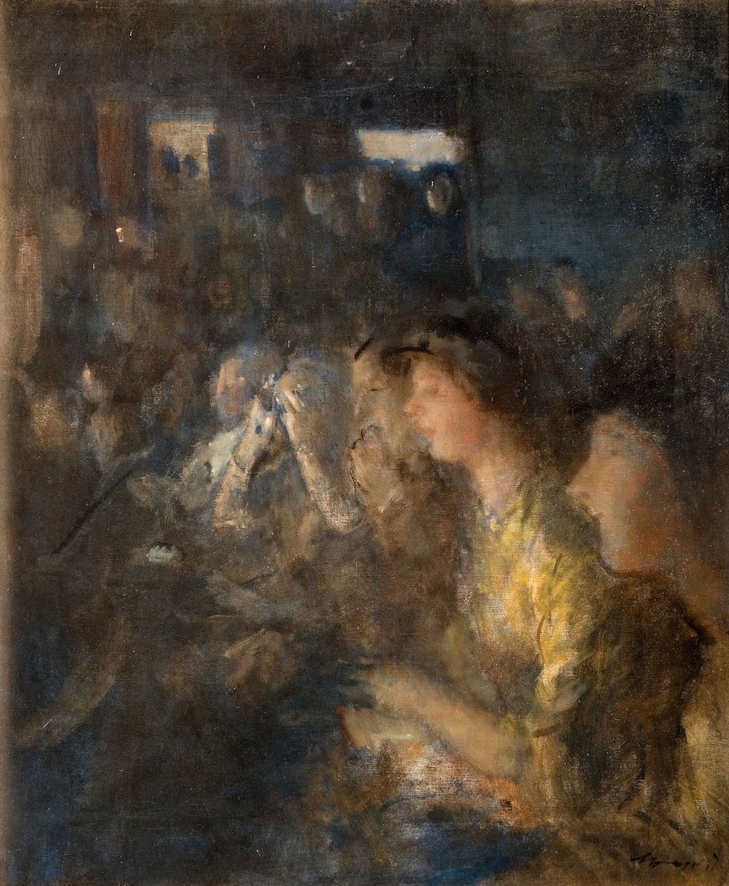 Kohtaus teatterissa, 1912. tekijältä Walter Westley Russell