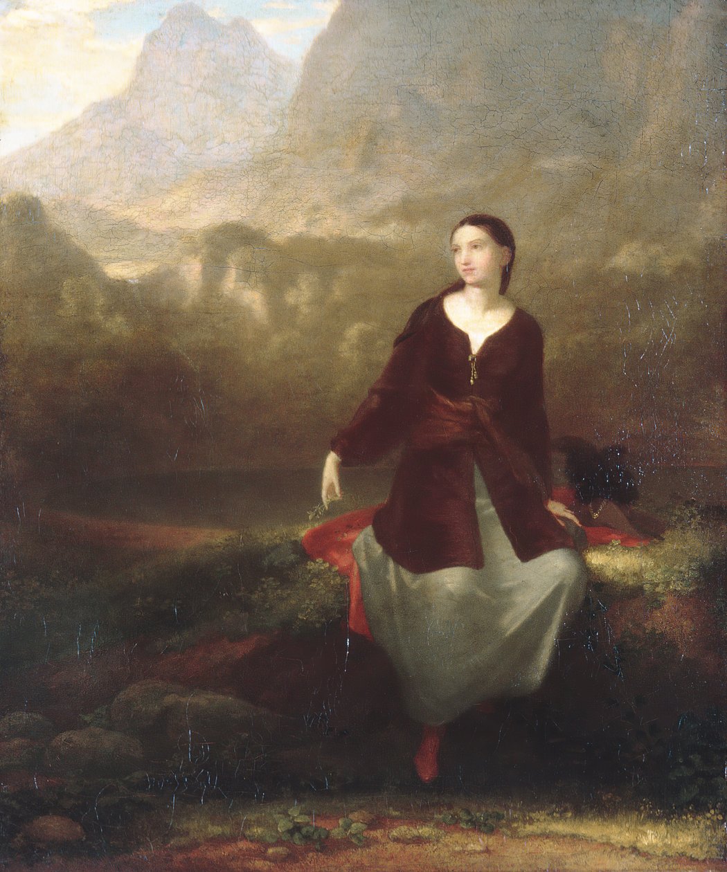 Espanjalainen tyttö haaveissa, 1831. tekijältä Washington Allston