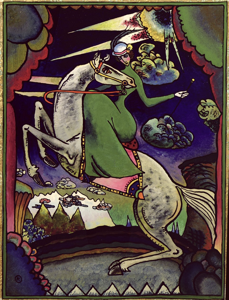 Amazonka vuoristossa, 1918 tekijältä Wassily Kandinsky