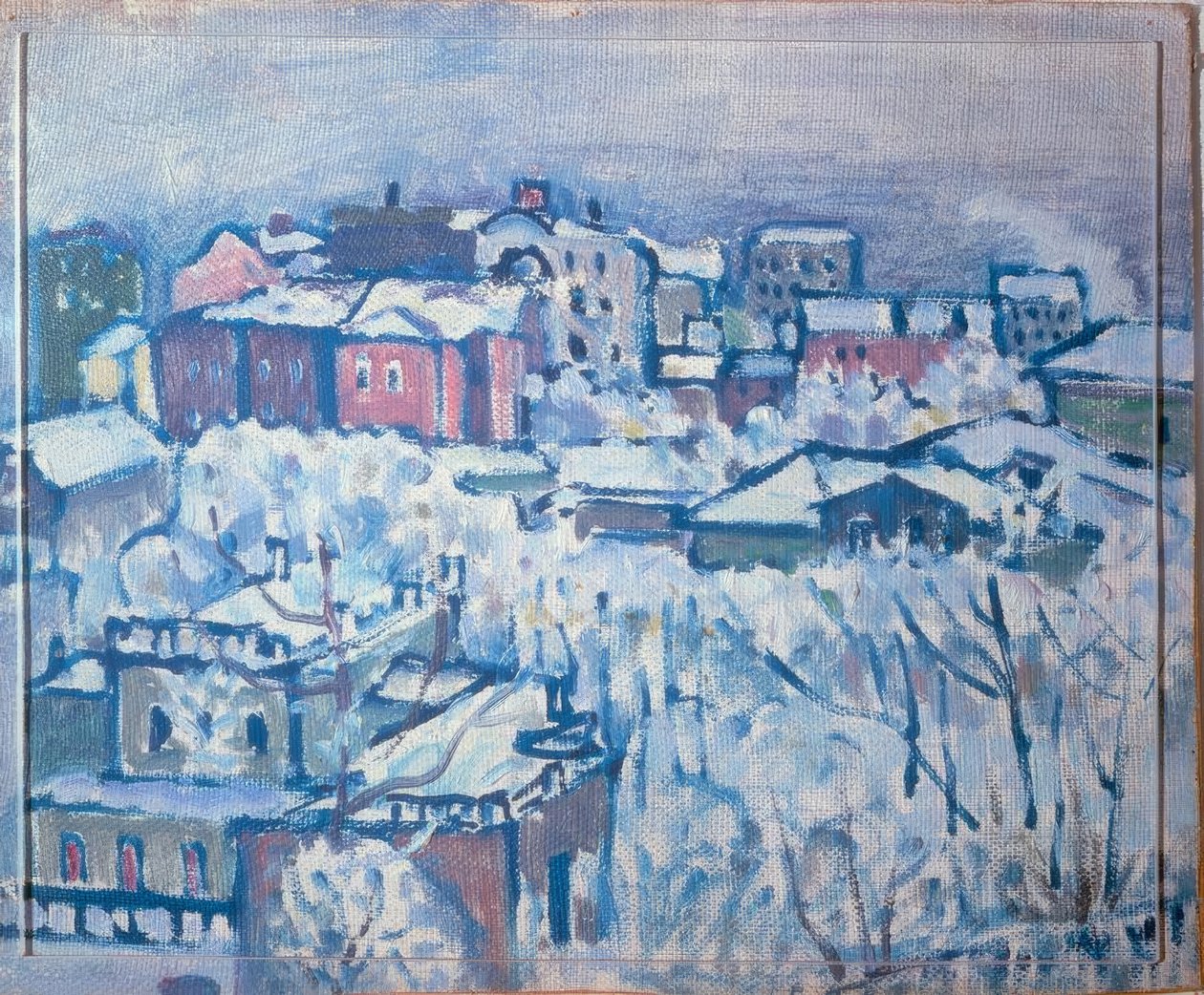 Der Smolenski Boulevard (Wintertag) tekijältä Wassily Kandinsky