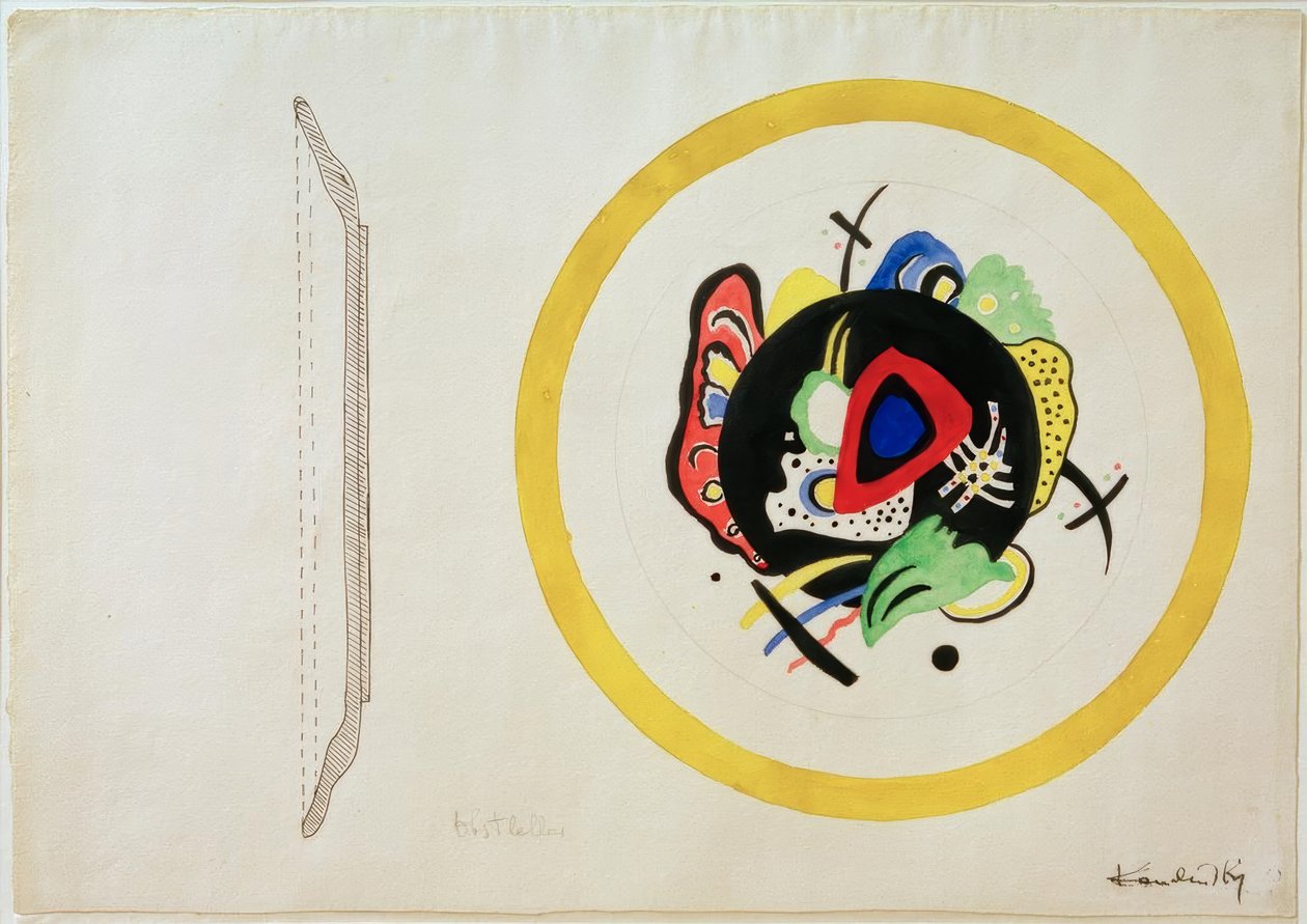 Entwurf für Obstplatte tekijältä Wassily Kandinsky