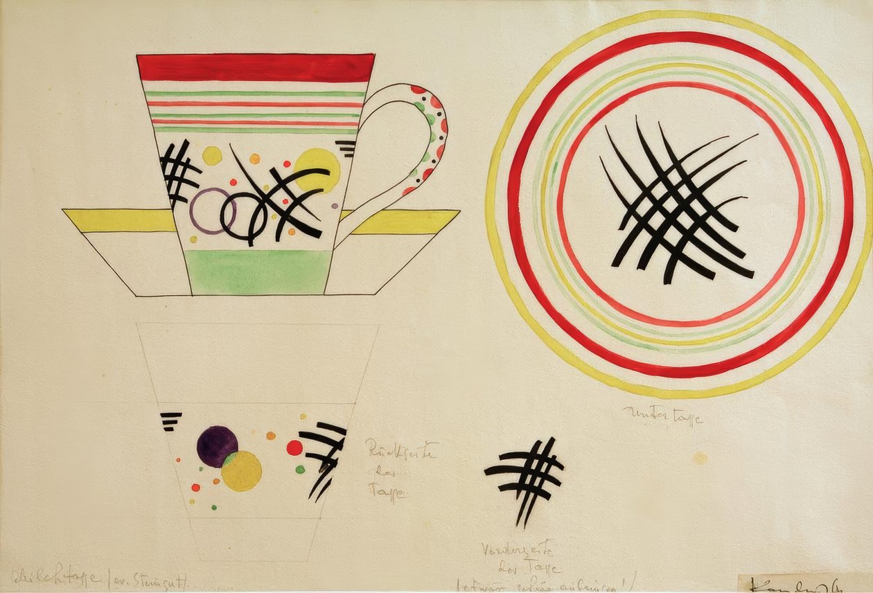 Entwurf für eine Milchtasse tekijältä Wassily Kandinsky