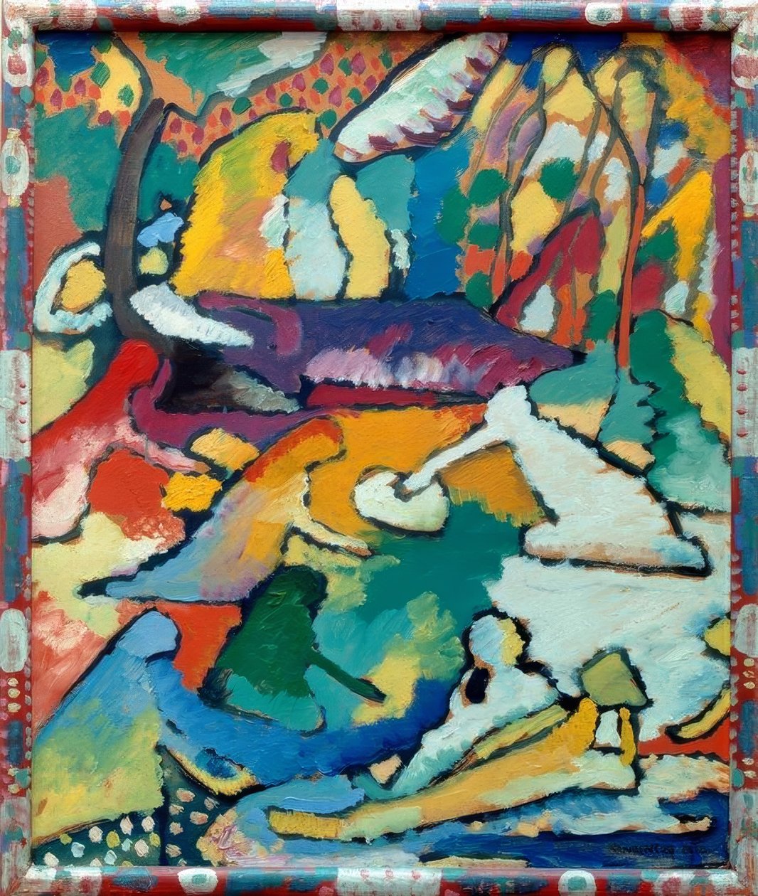 Fragmentti zu kokoonpano II tekijältä Wassily Kandinsky