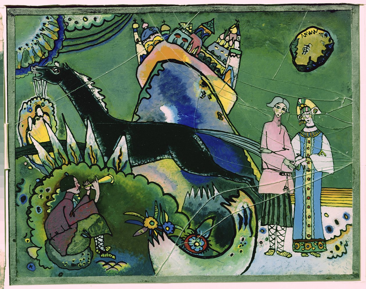 Kultainen pilvi, 1918 tekijältä Wassily Kandinsky