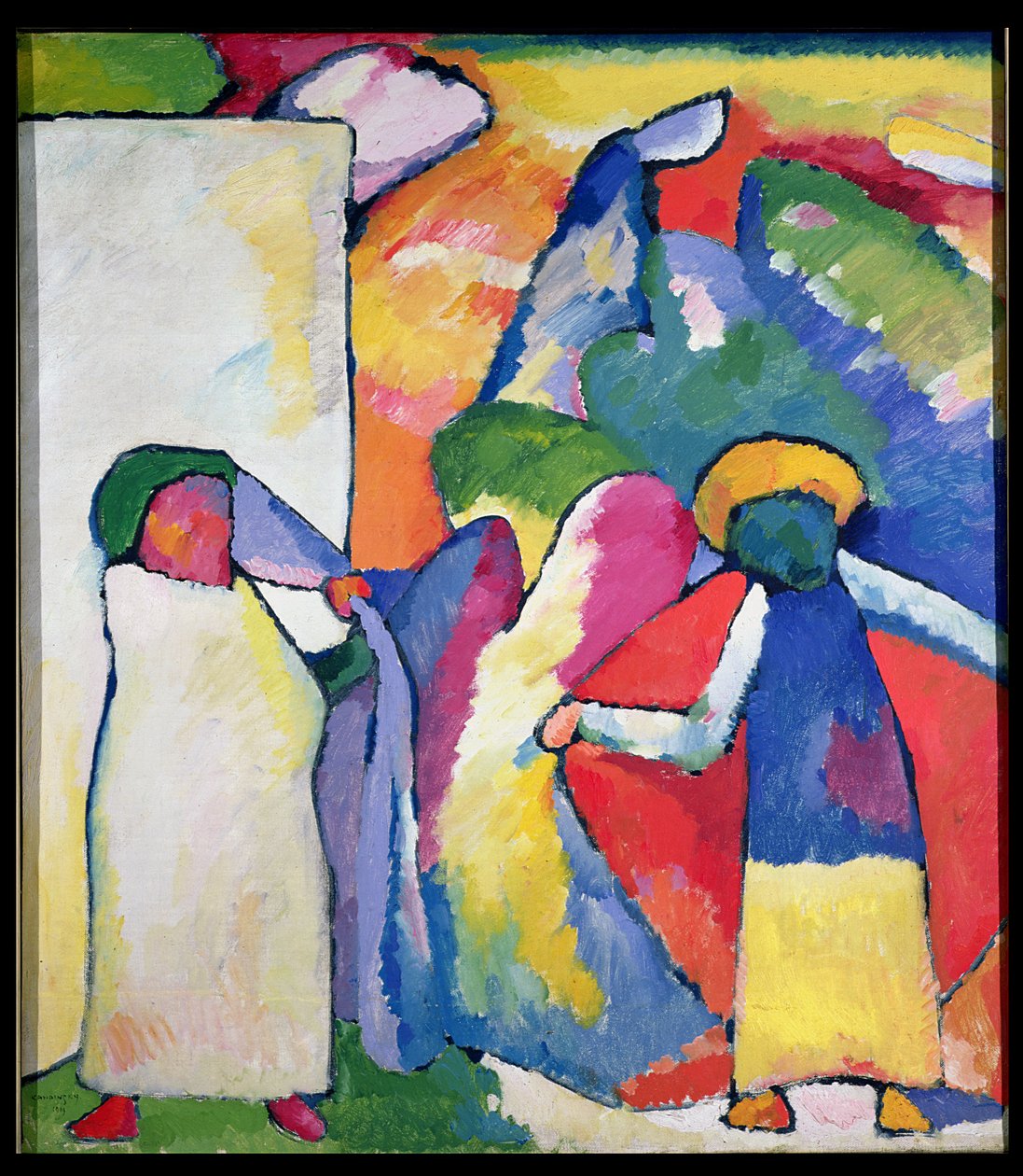 Improvisaatio nro 6 (afrikkalaiset) 1909 tekijältä Wassily Kandinsky