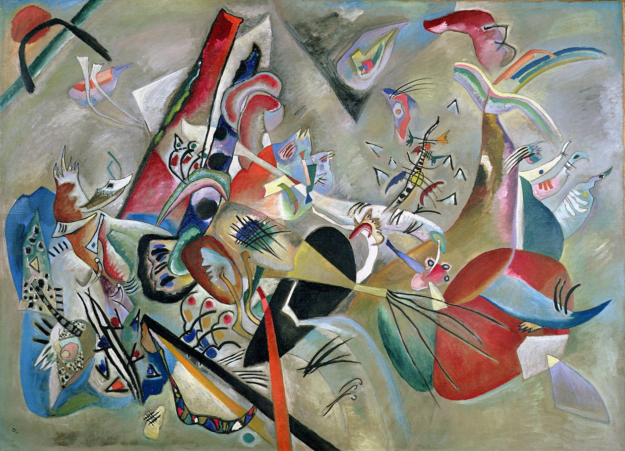 Harmaassa, 1919 tekijältä Wassily Kandinsky