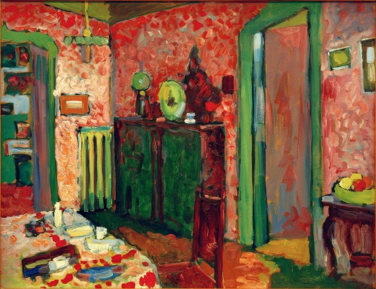 Interieur (Mein Eßzimmer) tekijältä Wassily Kandinsky