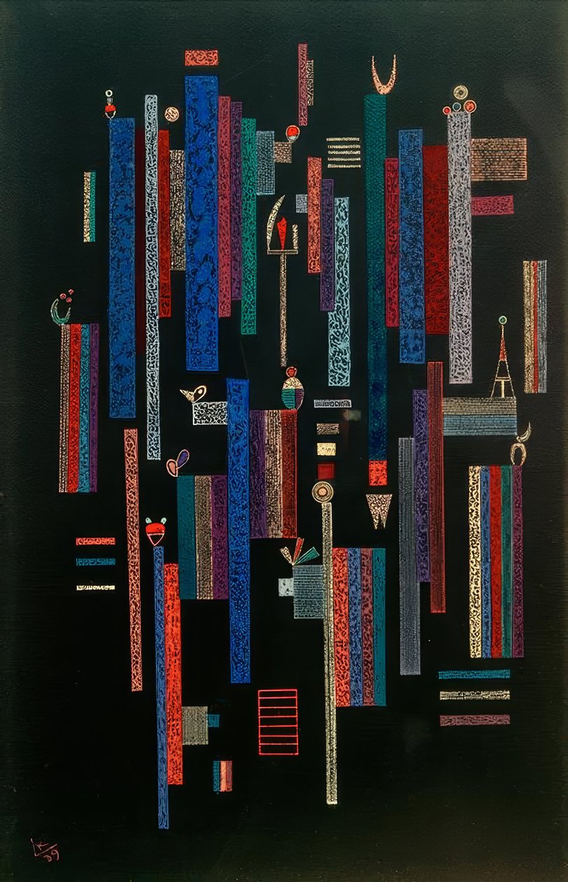 Jeu des vertikaales tekijältä Wassily Kandinsky