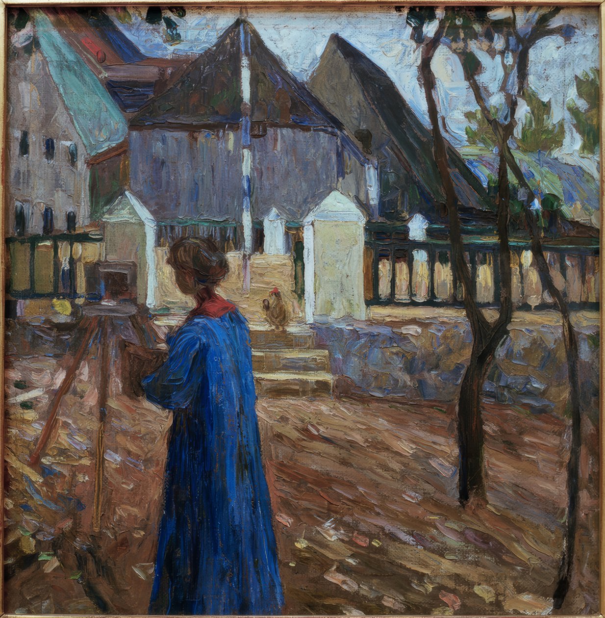 Kallmünz – Gabriele Münter beim Malen II tekijältä Wassily Kandinsky