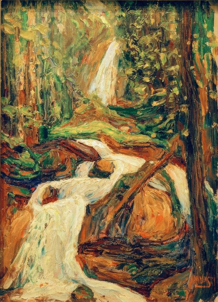 Kochel – Wasserfall I tekijältä Wassily Kandinsky