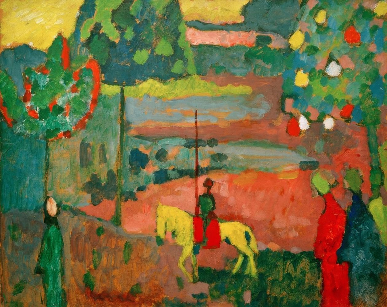 Lancer maisemassa tekijältä Wassily Kandinsky