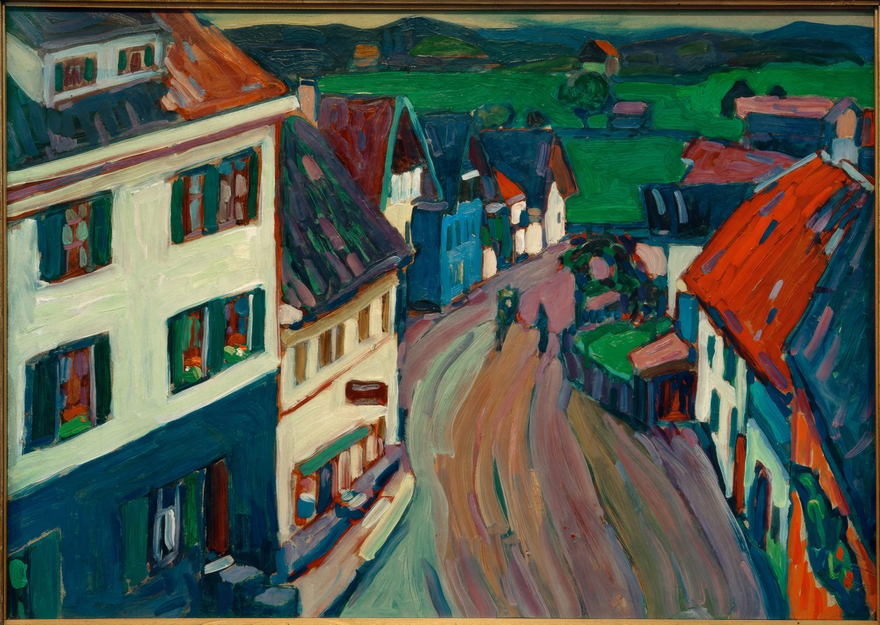 Murnau – Blick aus dem Fenster des Griesbräu tekijältä Wassily Kandinsky