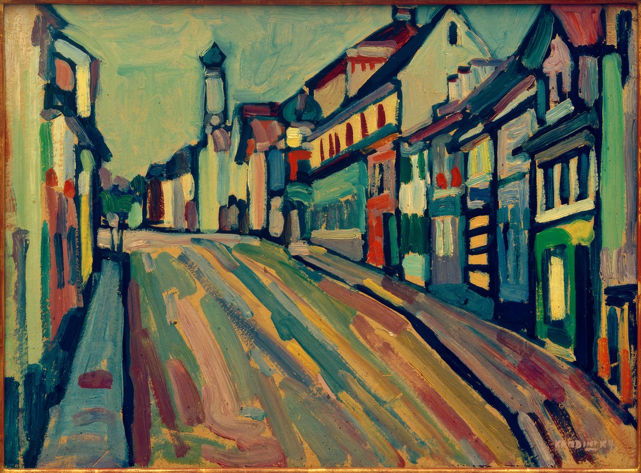 Murnau – Untermarkt tekijältä Wassily Kandinsky
