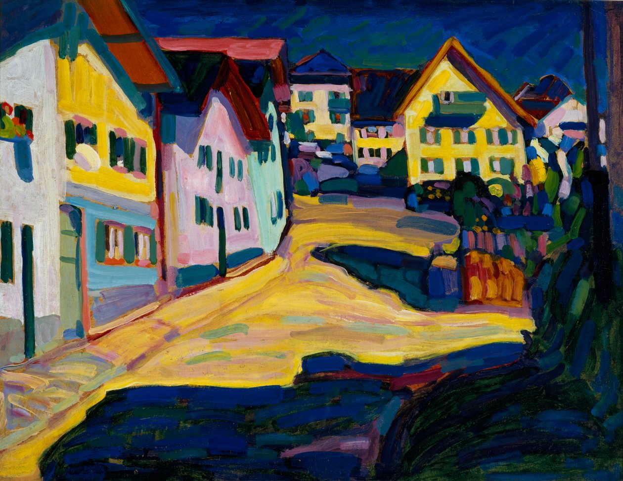 Murnau, Burggrabenstrasse tekijältä Wassily Kandinsky