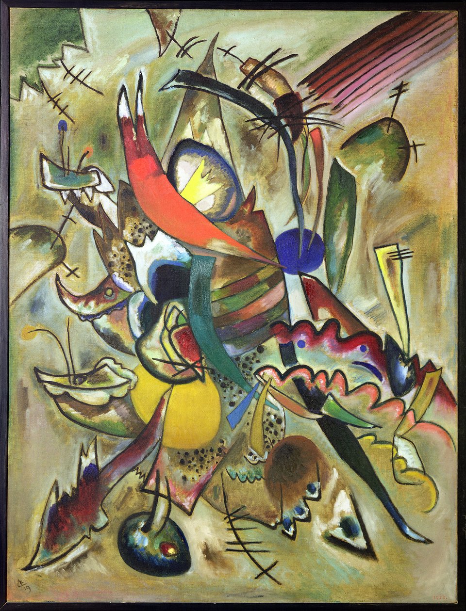 Kuva pisteillä, 1919 tekijältä Wassily Kandinsky