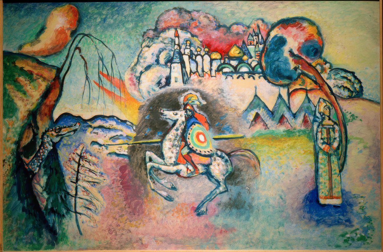 Reiter, St. Georg tekijältä Wassily Kandinsky