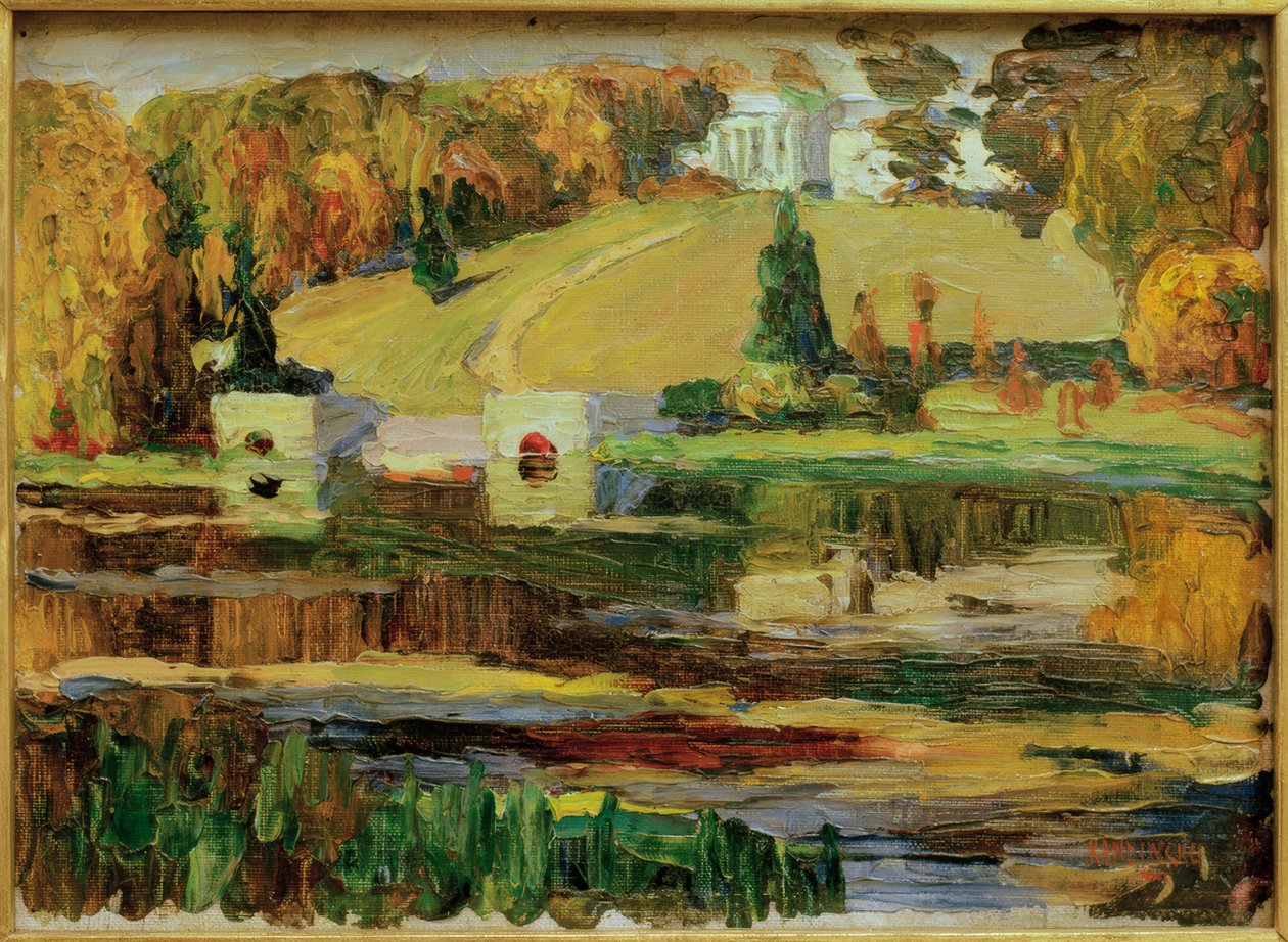 Skizze für Achtyrka – Herbst tekijältä Wassily Kandinsky