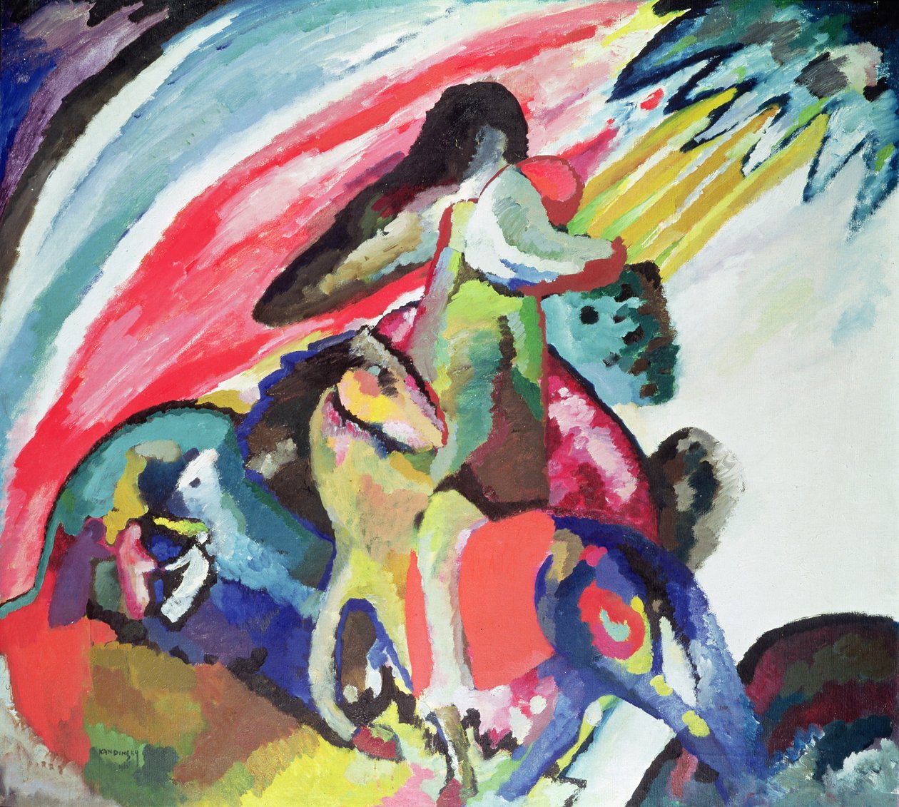Ratsastaja tekijältä Wassily Kandinsky