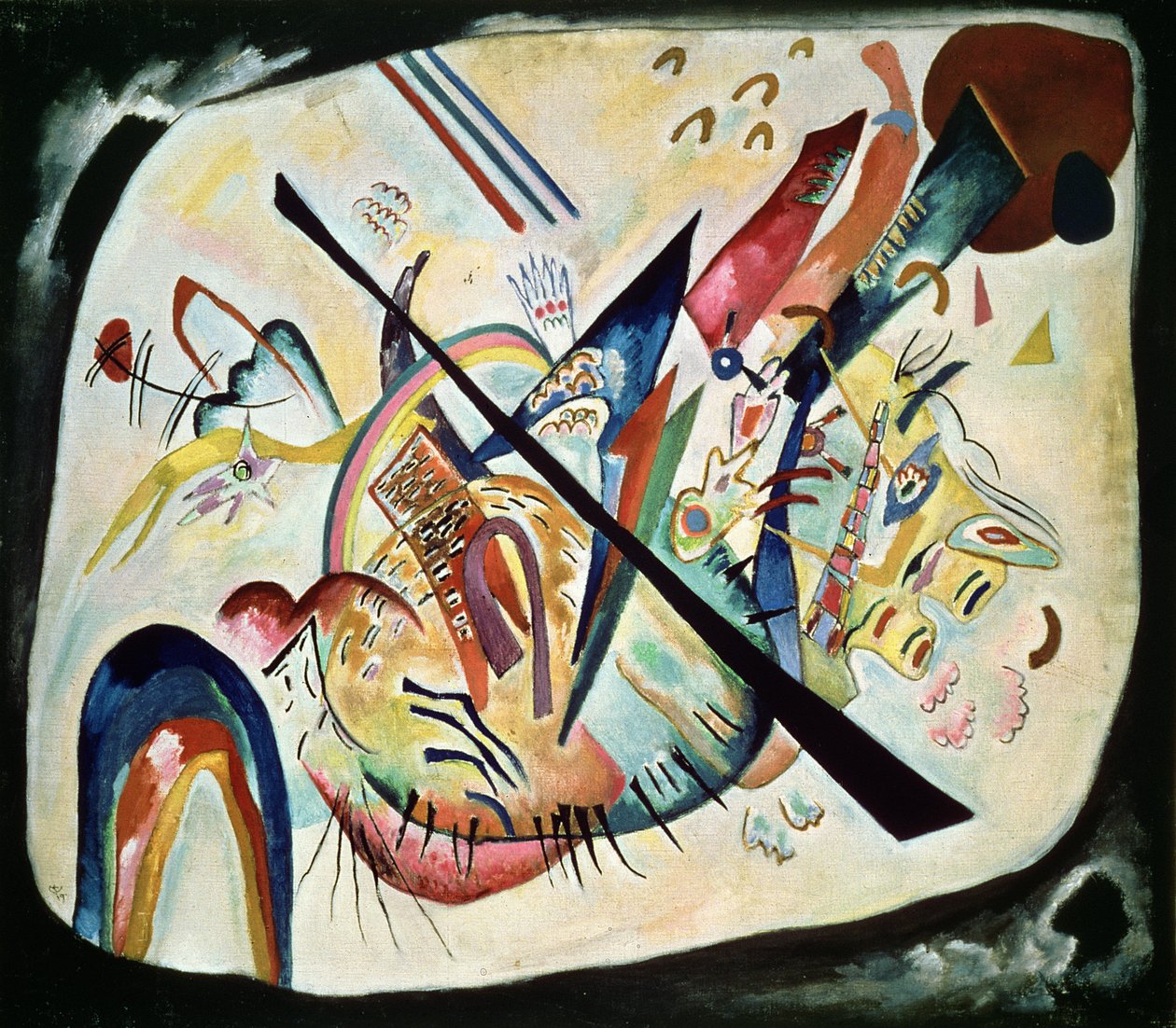 Valkoinen soikea, 1919 tekijältä Wassily Kandinsky