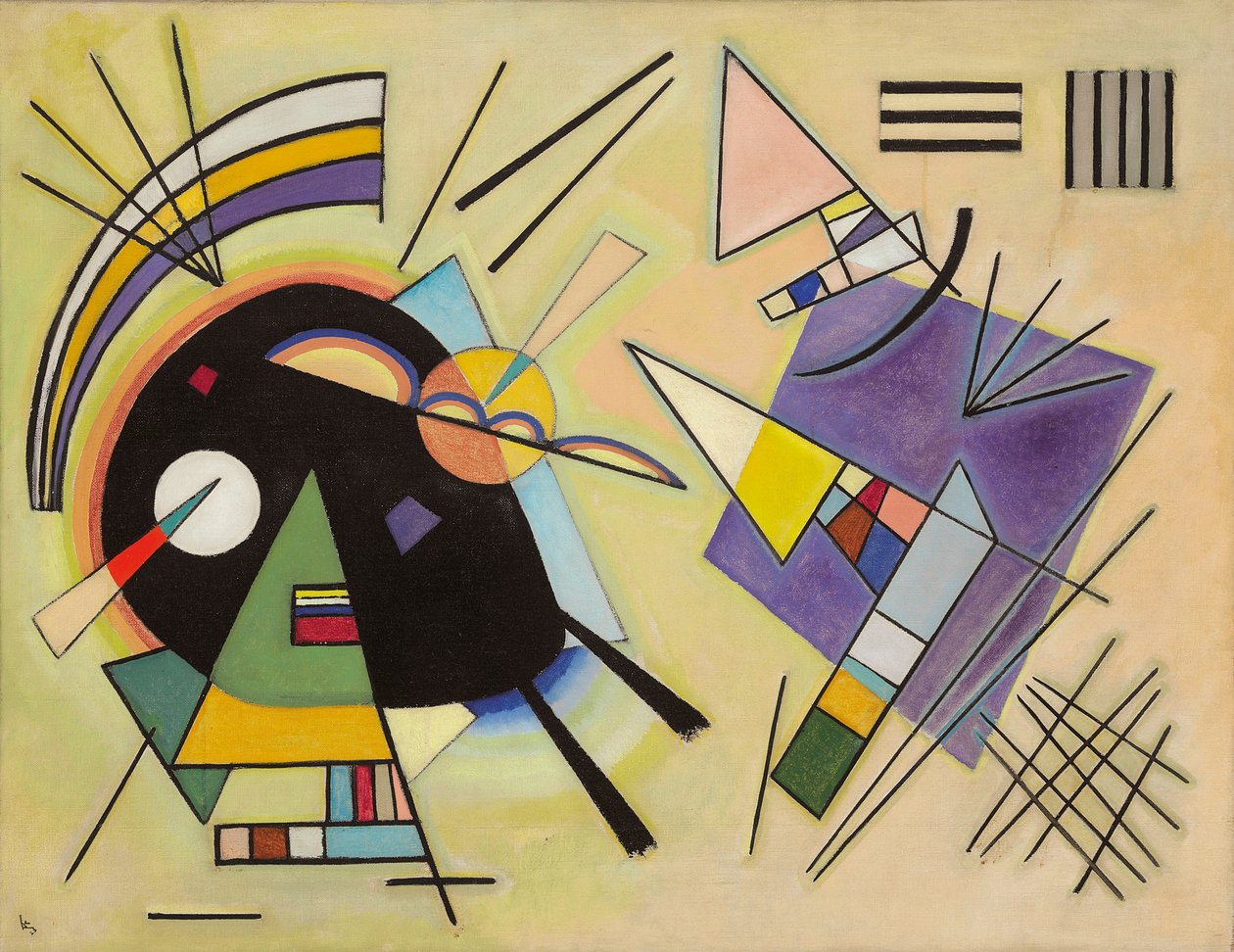 musta ja violetti; Musta ja violetti tekijältä Wassily Kandinsky