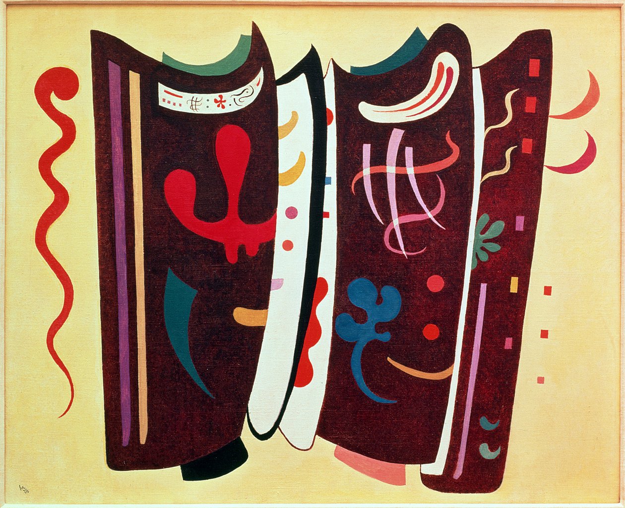 Ruskea lisäaineella tekijältä Wassily Kandinsky