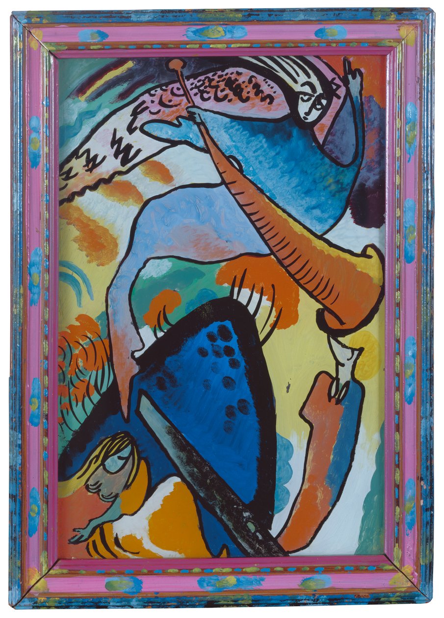 Viimeisen tuomion enkeli (fragmentti viimeisestä tuomiosta) tekijältä Wassily Kandinsky