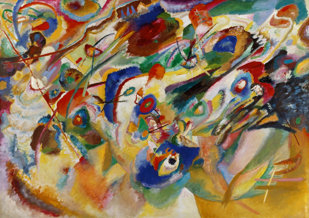 Luonnos 2 koostumukselle VII tekijältä Wassily Kandinsky