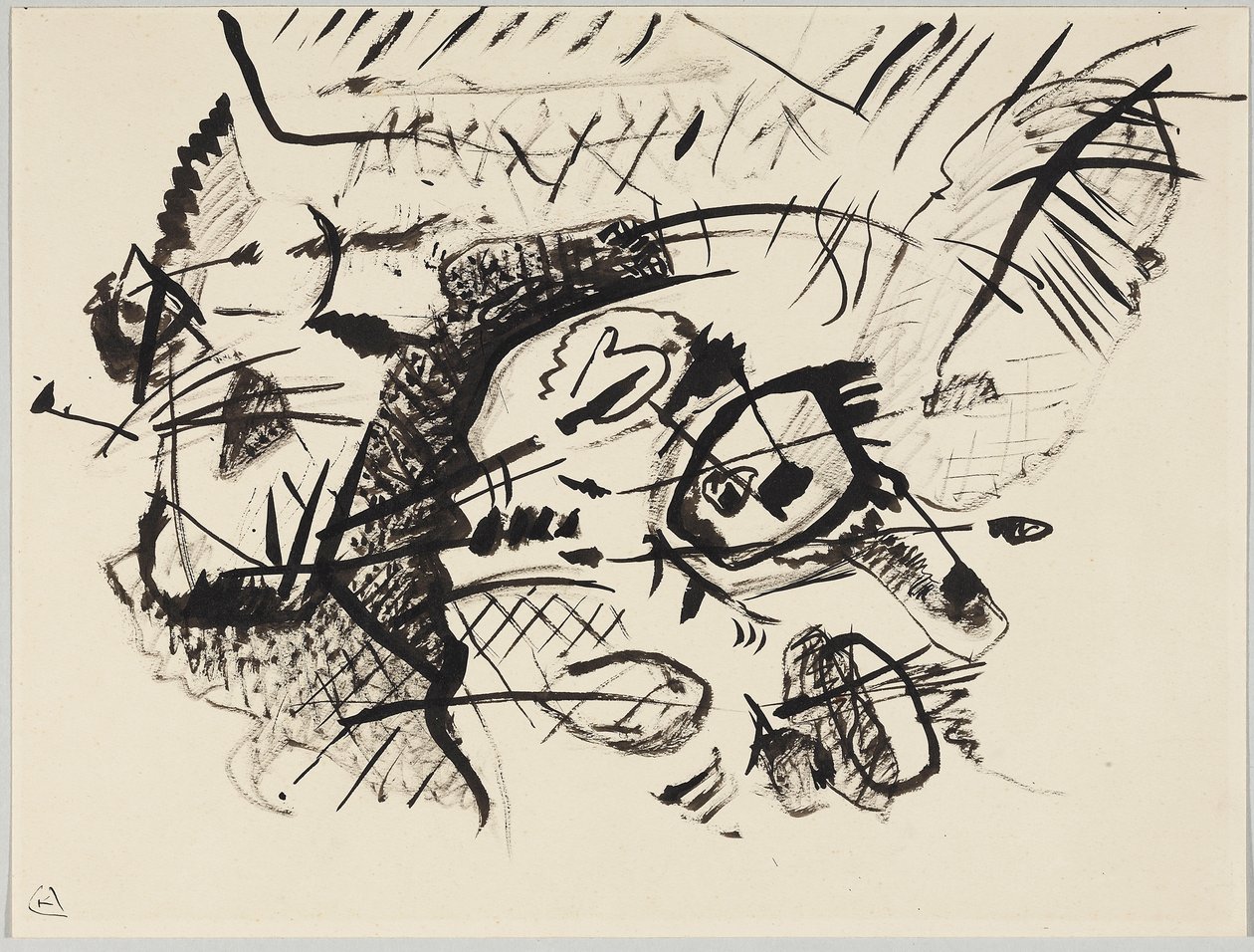 Luonnos kokoonpanolle VII tekijältä Wassily Kandinsky