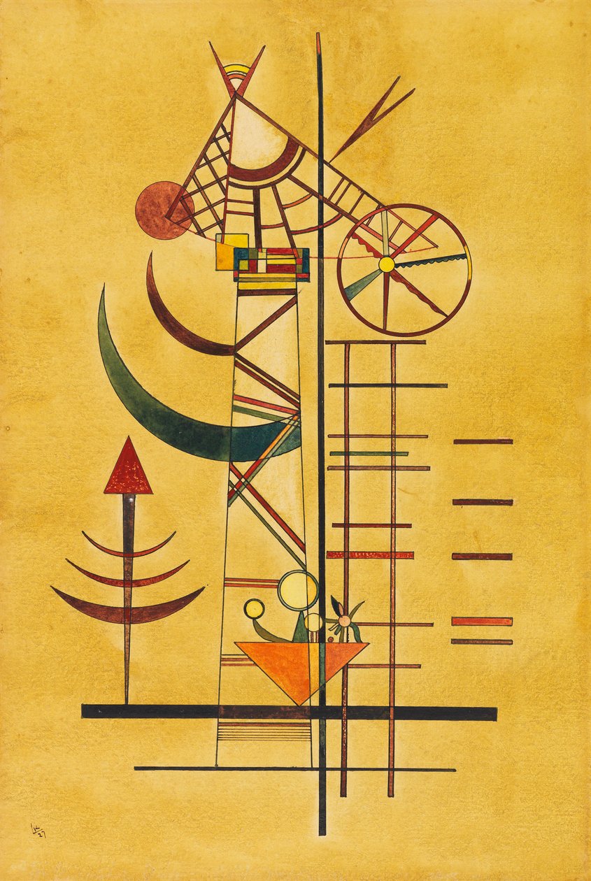 Kaarevat kärjet, 1927. tekijältä Wassily Kandinsky