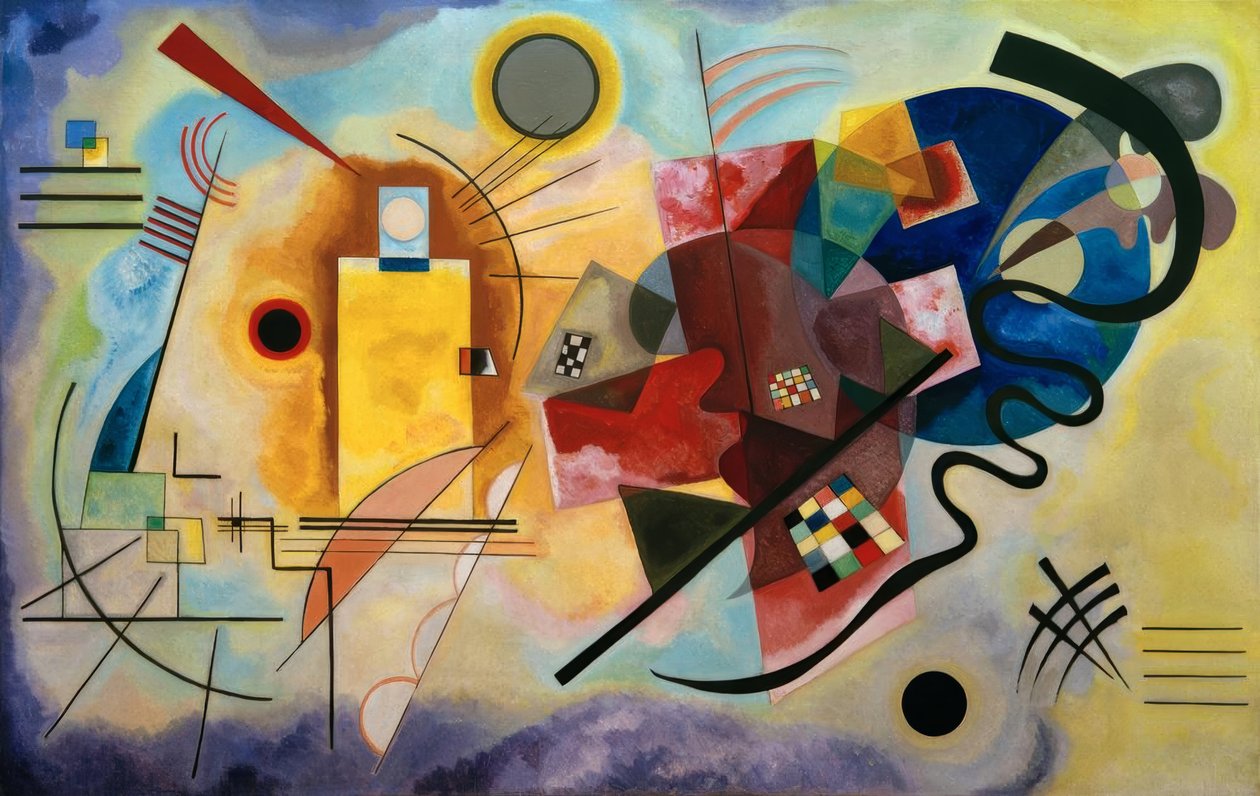 Keltainen - punainen - sininen tekijältä Wassily Kandinsky