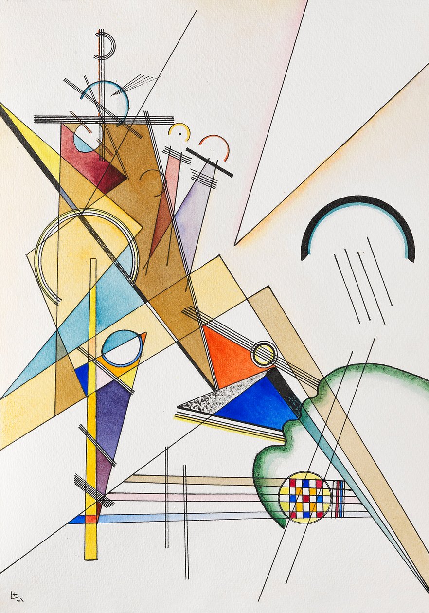 Kudos, 1923. tekijältä Wassily Kandinsky