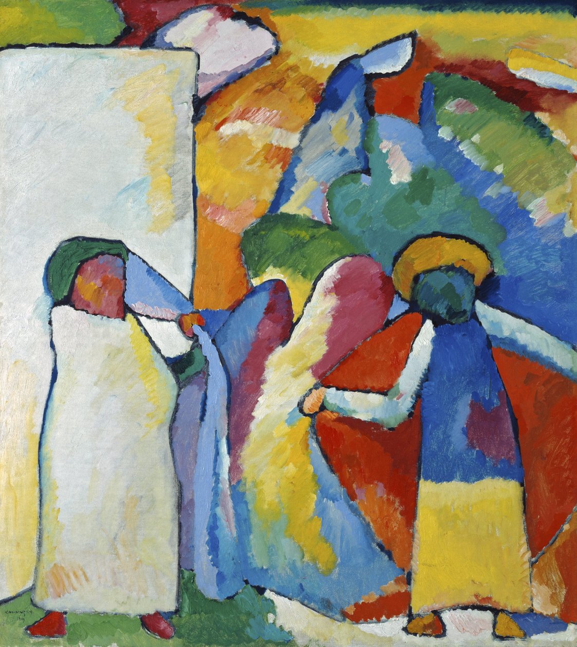 Improvisaatio 6 (afrikkalainen) tekijältä Wassily Kandinsky