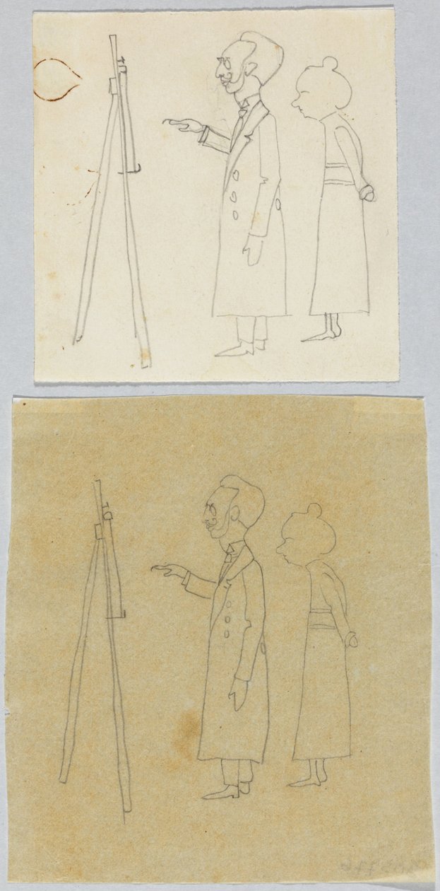 Kandinsky ja Münter maalaustelineen edessä tekijältä Wassily Kandinsky