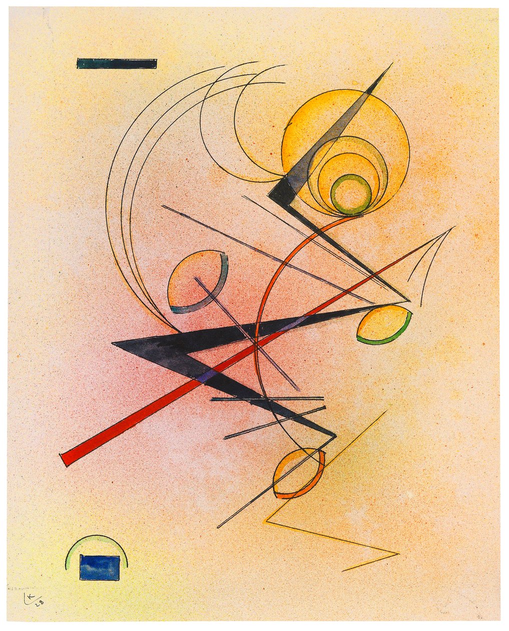 Little Warm, 1928. tekijältä Wassily Kandinsky